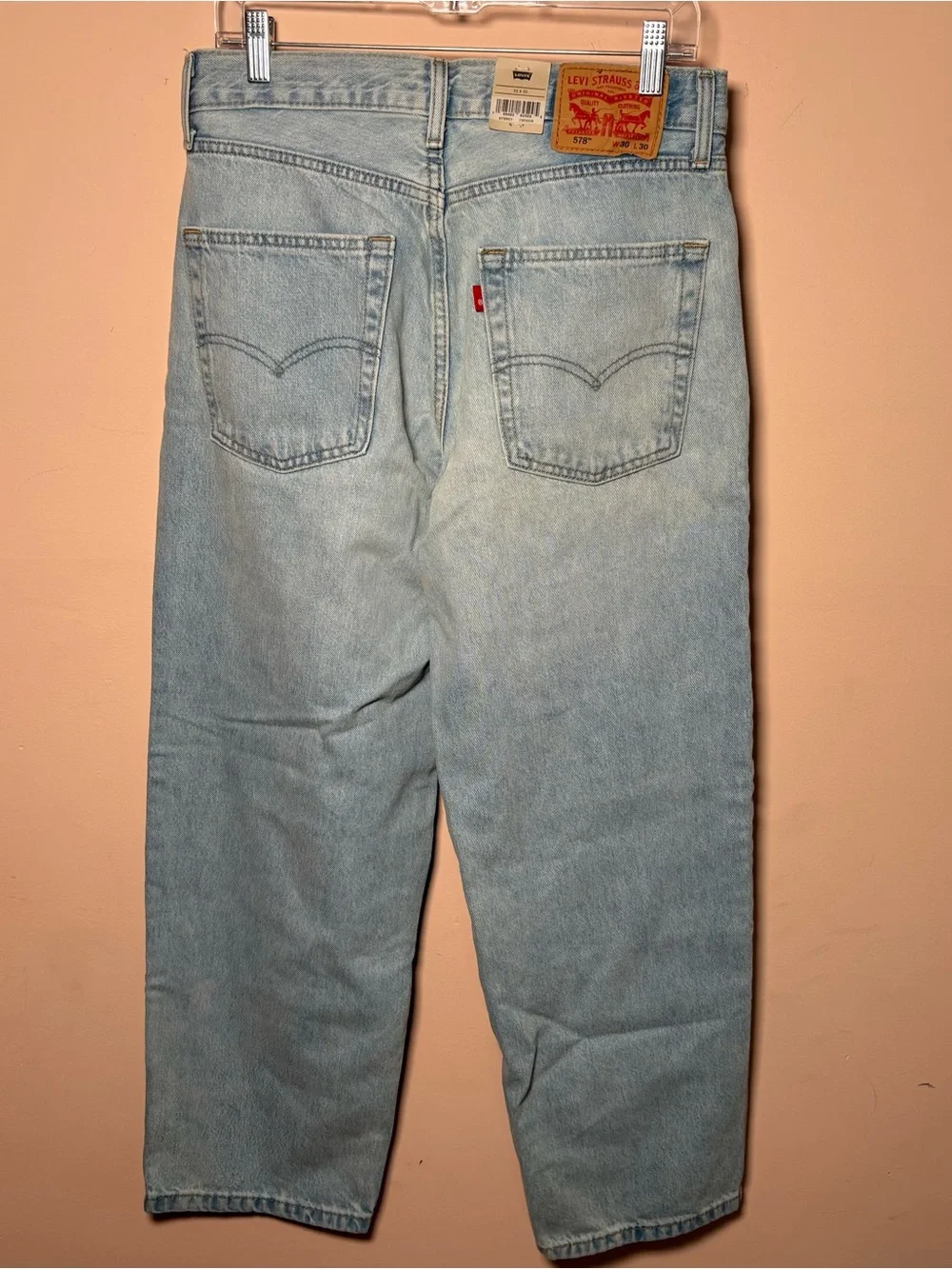 Levi’s 578 Baggy Jeans Men’s 30x30 NWT Light Wash Denim